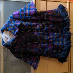 Little Marc Jacobs - Girls Wool Plaid Coat - Size 6